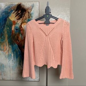 Aerie Boho Flare Knit Sweater